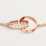 Classic LOVE bracelet, Half-paved Diamonds - Image 13