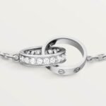 Classic LOVE bracelet, Half-paved Diamonds - Image 4