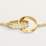 Classic LOVE bracelet, Half-paved Diamonds - Image 9